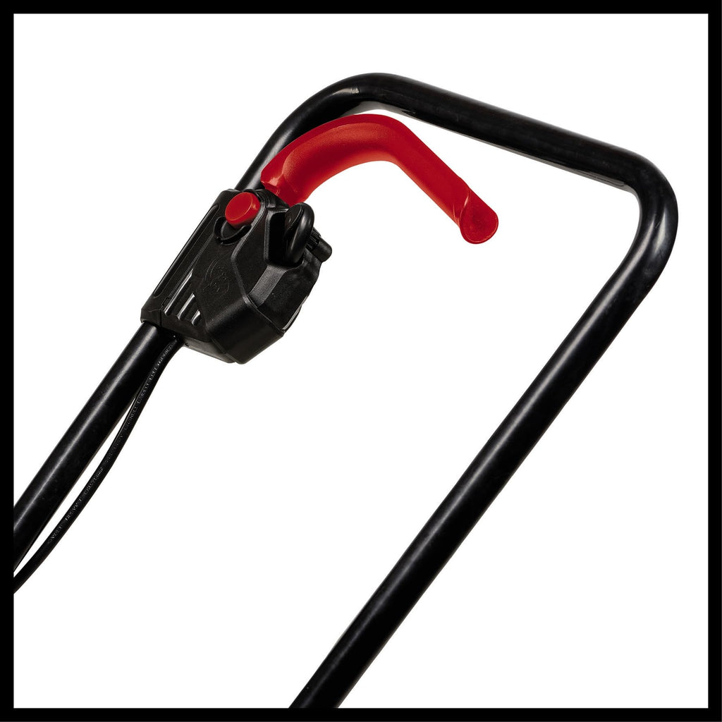 Einhell Electric Lawn Mower, 32cm Cutting Width, 30L Grass Box, 3 Cutting Height Levels - Lightweight Corded Walk-Behind Lawnmower For Small To Medium Gardens GE-EM 1032