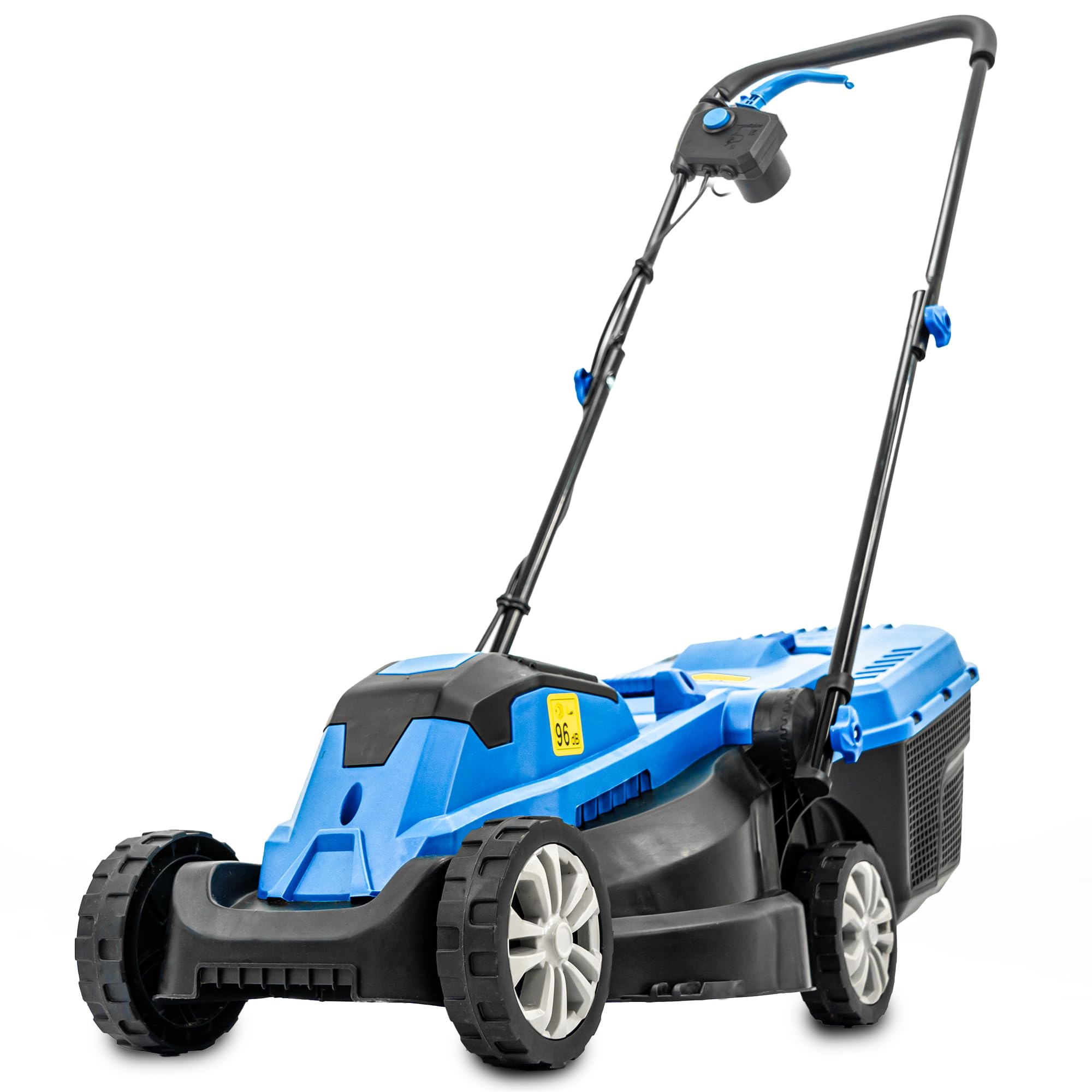 Hyundai 1300W Electric Lawn Mower – 33cm Lightweight Corded Lawnmower, 30L Grass Box, Foldable Handle, 3 Cutting Heights, Ideal for Small Gardens - 3 Year Warranty