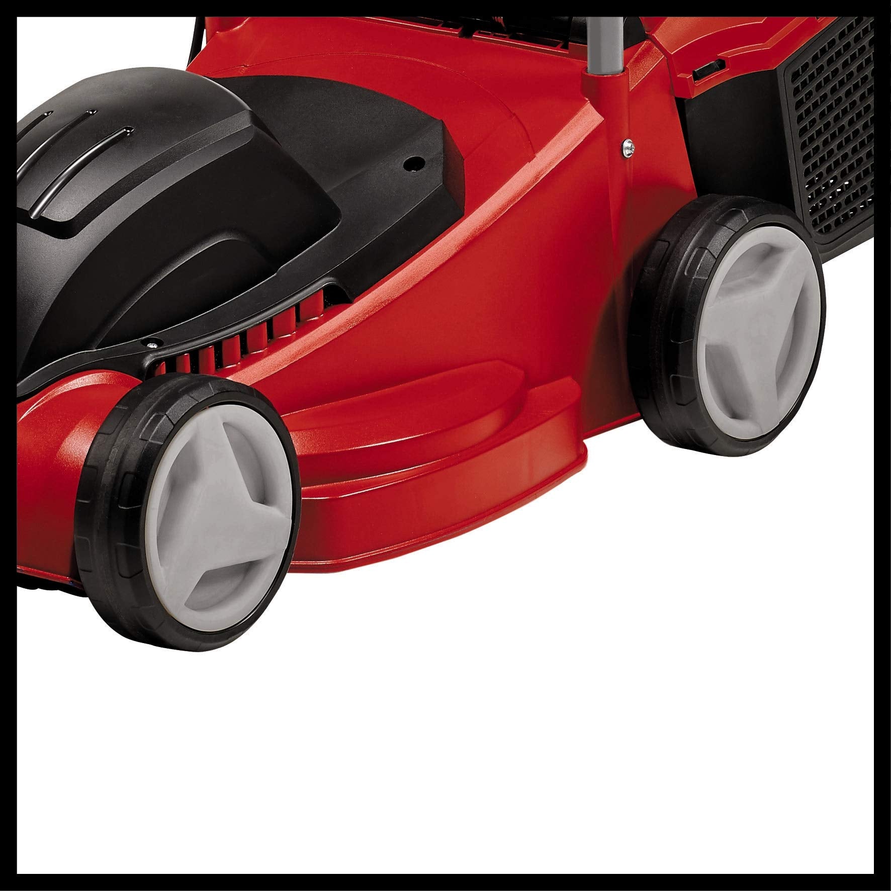 Einhell Electric Lawn Mower, 32cm Cutting Width, 30L Grass Box, 3 Cutting Height Levels - Lightweight Corded Walk-Behind Lawnmower For Small To Medium Gardens GE-EM 1032