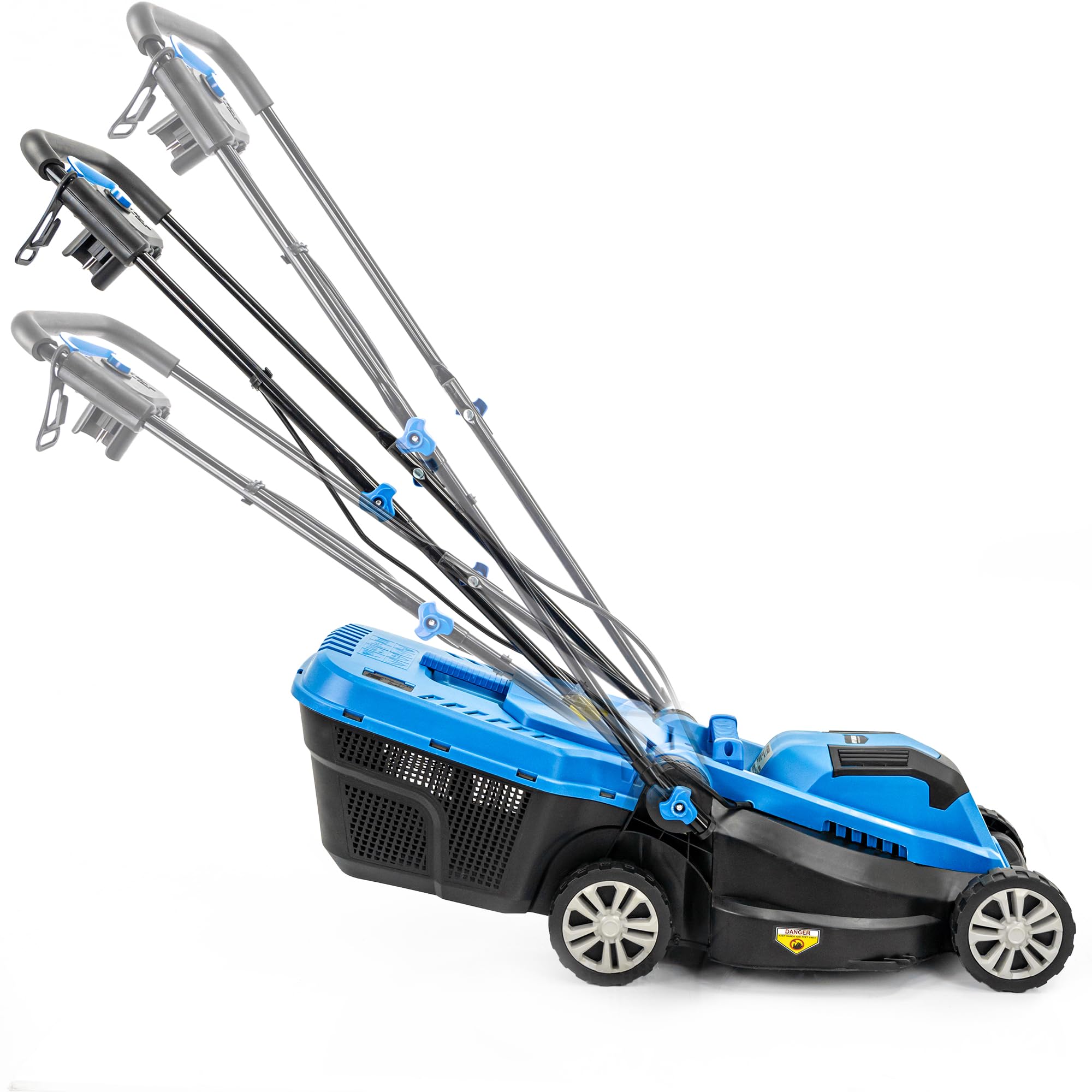 Hyundai 1300W Electric Lawn Mower – 33cm Lightweight Corded Lawnmower, 30L Grass Box, Foldable Handle, 3 Cutting Heights, Ideal for Small Gardens - 3 Year Warranty