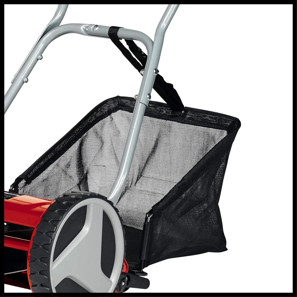 Einhell Hand Push Lawnmower, Manual Lawn-Mower With 30cm Cutting Width, 16L Grass Box, 4 Cutting Height Levels, Walk-Behind Lawn Mower For Small Gardens GC-HM 300