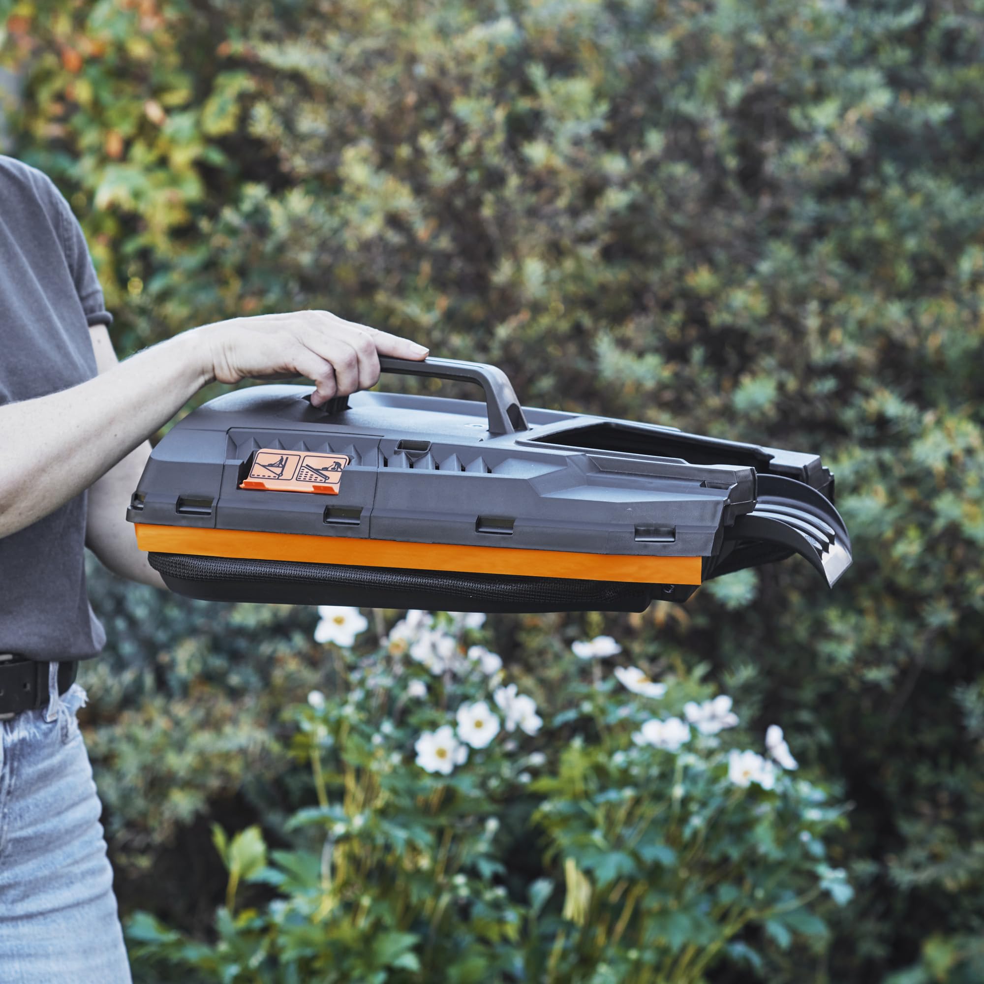 LawnMaster 1200W Electric Lawn Mower with 32cm cutting width, ideal for small lawns. With 5 adjustable cutting heights and rear roller for striped finish, 2 year guarantee